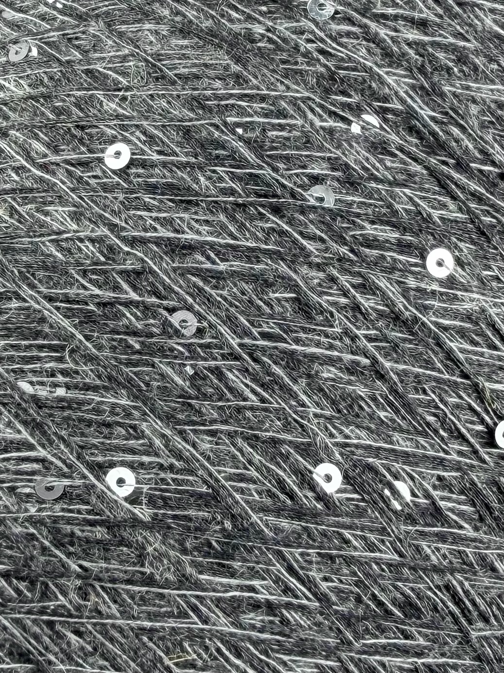 Filati Naturali Forest 7800 – Fil en coton et lin avec paillettes argentées col. Gris anthracite melange